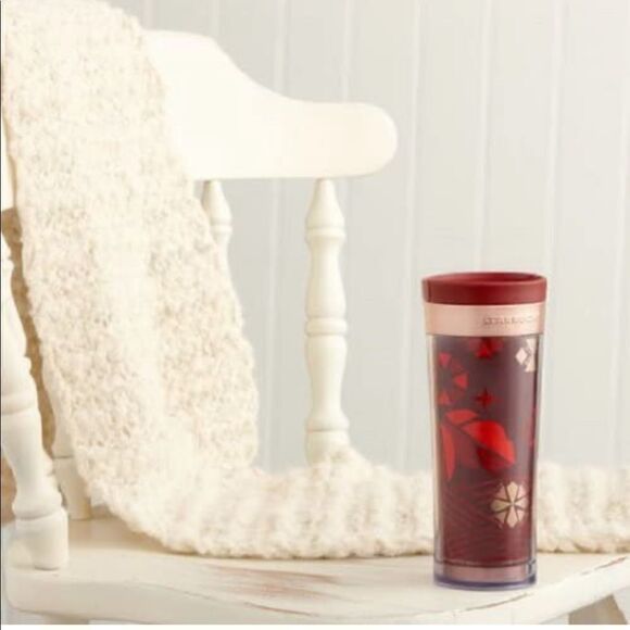 NWT 2013 Starbucks Bella Red Holiday Tumbler 12 oz - Picture 8 of 9